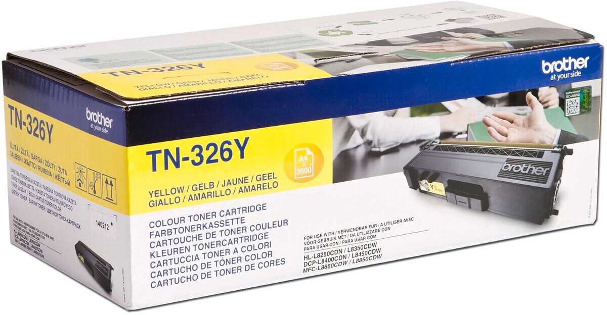 Brother Toner TN-326Y Gelb (ca. 3500 Seiten) 