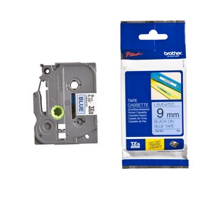 Brother Schriftband TZe-521 (lam.) Schwarz auf Blau 9mm x 8m 