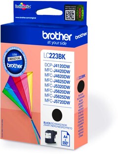Brother Tintenpatrone LC-223BK Schwarz (ca. 550 Seiten) 