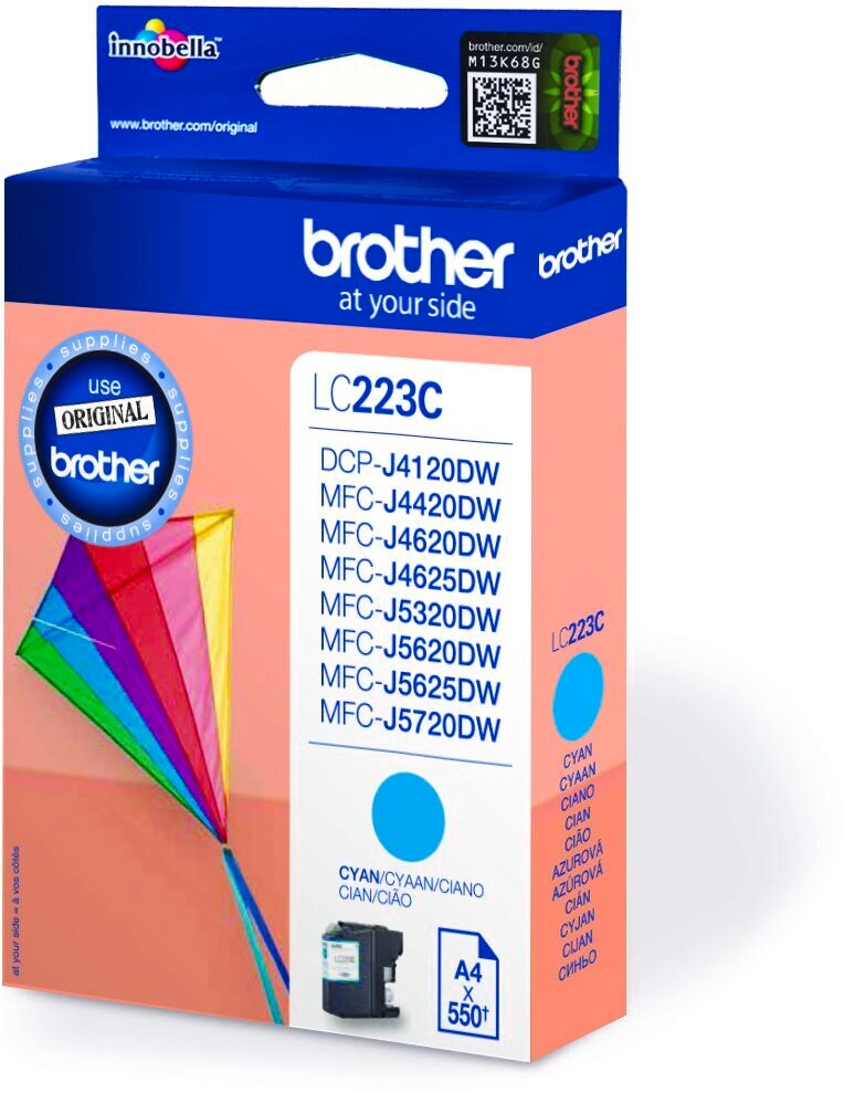 Brother Tintenpatrone LC-223C Cyan (ca. 550 Seiten) 