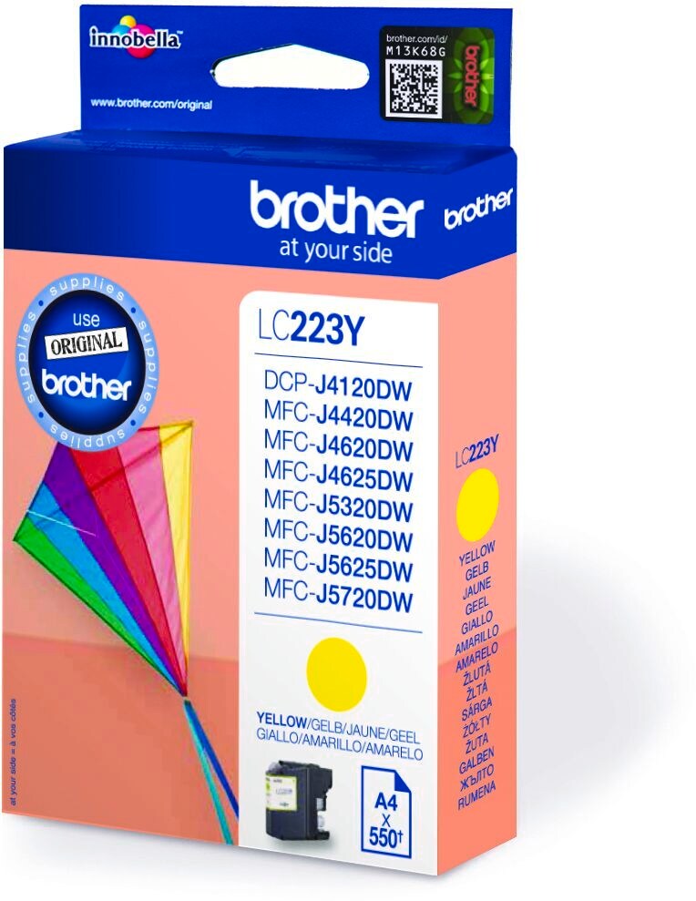 Brother Tintenpatrone LC-223Y Gelb (ca. 550 Seiten) 