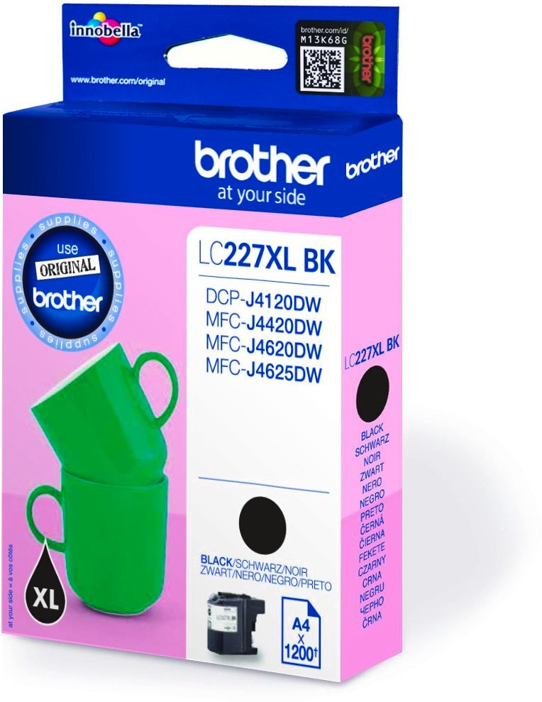 Brother Tintenpatrone LC-227XLBK Schwarz (ca. 1200 Seiten) 