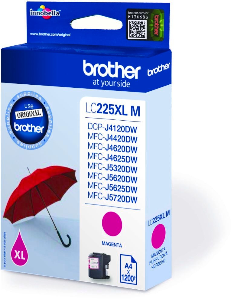 Brother Tintenpatrone LC-225XLM Magenta (ca. 1200 Seiten) 