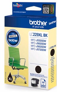 Brother Tintenpatrone LC-229XLBK Schwarz (ca. 2400 Seiten) 