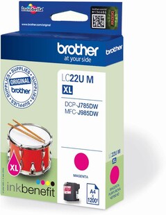 Brother Tintenpatrone LC-22UM Magenta (ca. 1200 Seiten) 