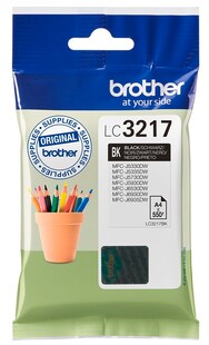 Brother Tintenpatrone LC-3217BK Schwarz (ca. 550 Seiten) 
