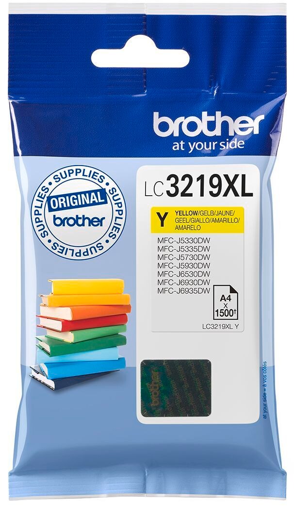 Brother Tintenpatrone LC-3219XLY Gelb (ca. 1500 Seiten) 