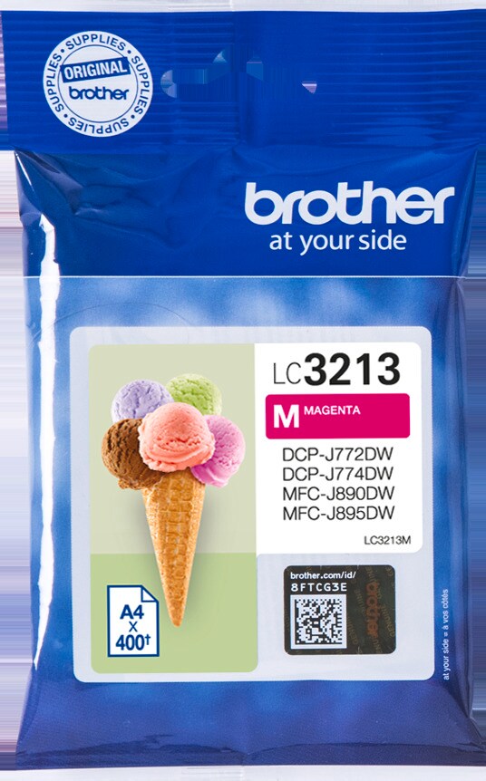 Brother Tintenpatrone LC-3213M Magenta (ca. 400 Seiten) 