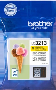 Brother Tintenpatrone LC-3213Y Gelb (ca. 400 Seiten) 