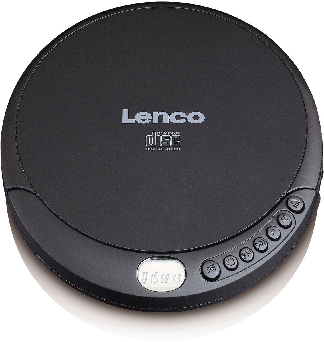 LENCO CD-010 CD Player/Discman mit Ladefunktion, schwarz 