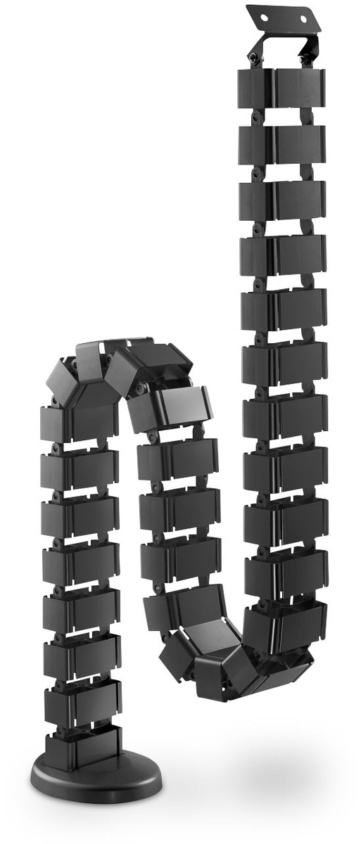 DIGITUS Flexible Kabelf&uuml;hrung Kabelmanagement Schlange schwarz 