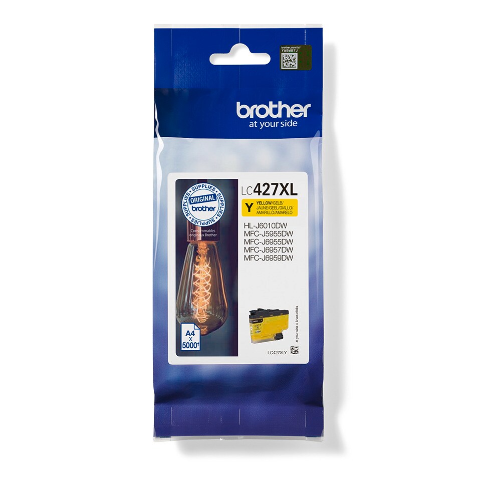 Brother Tintenpatrone LC-427XLY (ca. 5000 Seiten) 