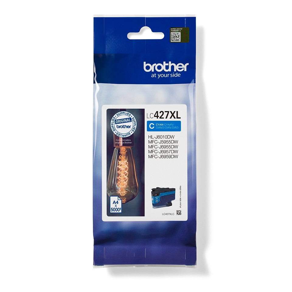 Brother Tintenpatrone LC-427XLC (ca. 5000 Seiten) 