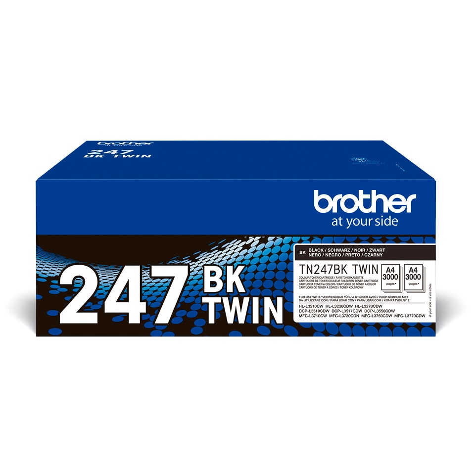 Brother Toner Doppelpack TN-247BKTWIN (ca. 2x 3000 Seiten) 