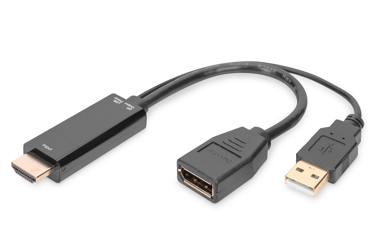 DIGITUS 4K HDMI Adapter - HDMI auf DisplayPort 