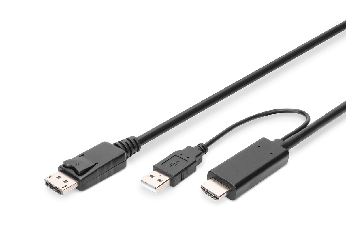 DIGITUS 4K HDMI Adapterkabel - HDMI auf DisplayPort 