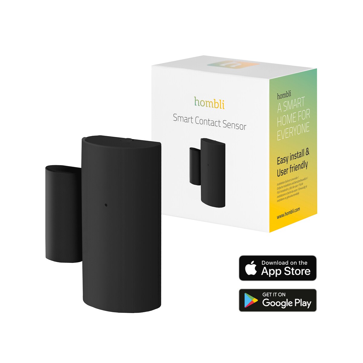 Hombli smarter Bluetooth Kontakt Sensor schwarz 