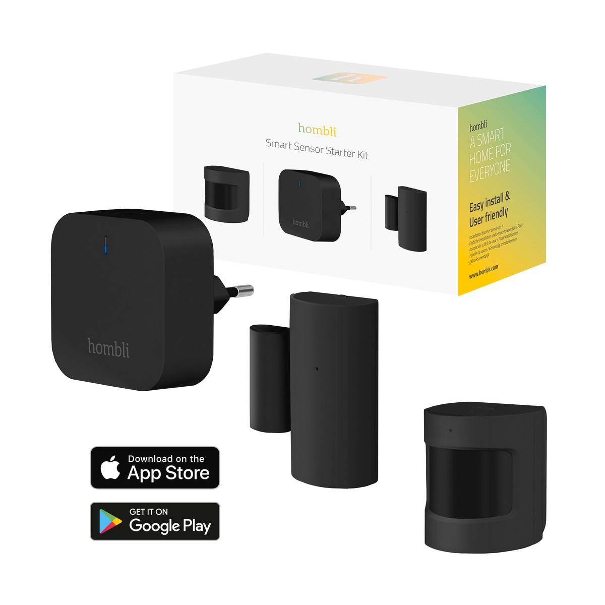 Hombli Smart Sensor Starter Set schwarz 