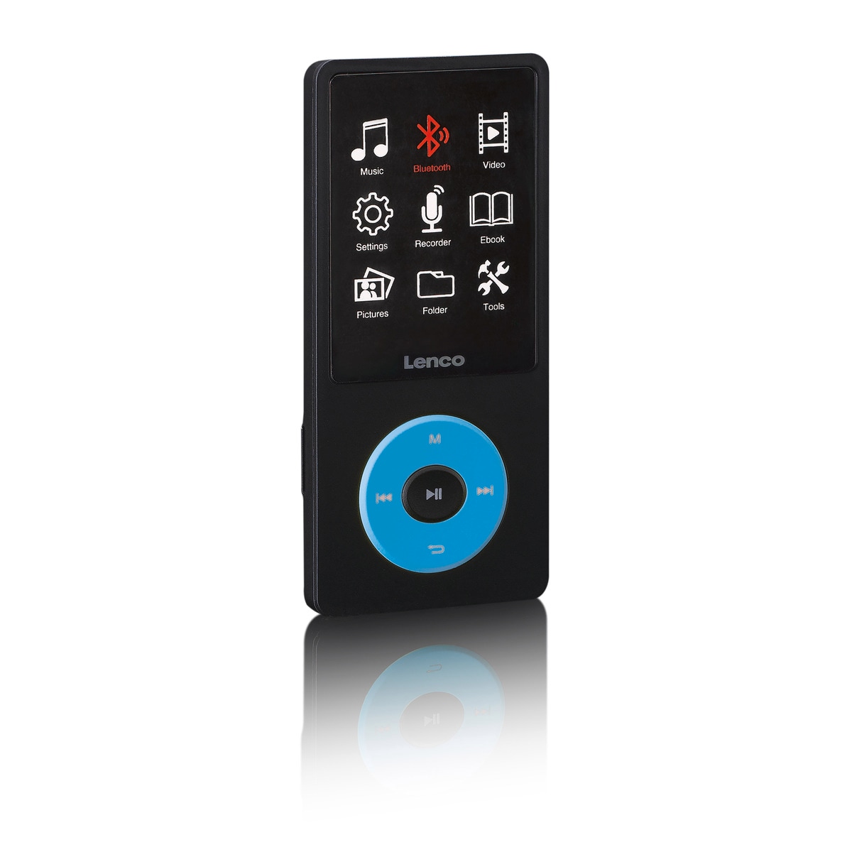 LENCO Xemio-860 MP4-Player mit Display Akku BT 8GB blau 