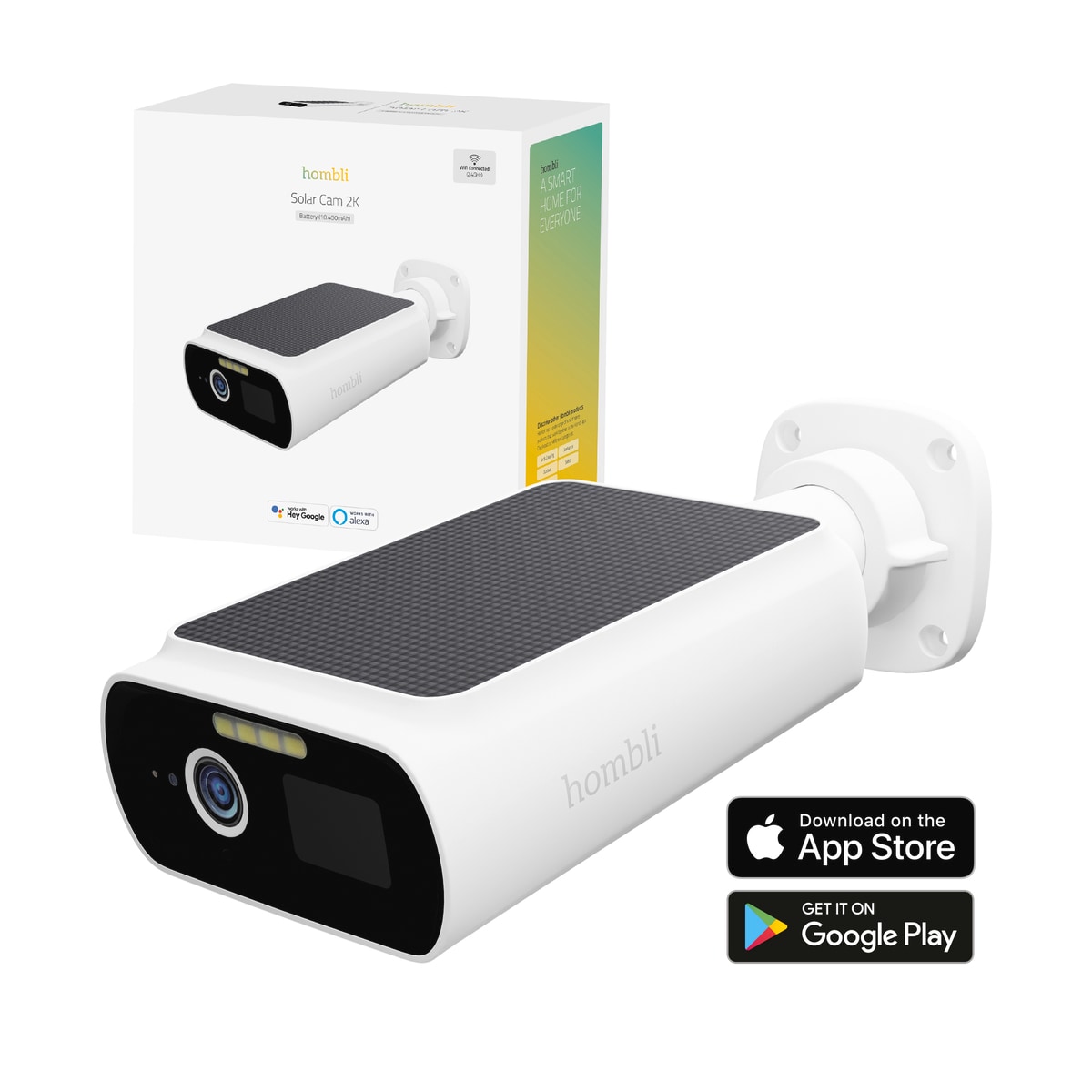 Hombli smarte solar Kamera, wei&szlig; 