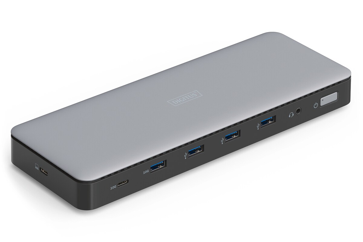 DIGITUS USB-C Docking Station, 13-Port, HDMI, USB, RJ45, SD 