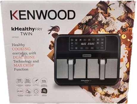 KENWOOD kHealthy Fry Twin Airfryer, 8l,  HFM20.000MB 