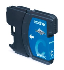 Brother Tintenpatrone LC-1100C Cyan (ca. 325 Seiten) 