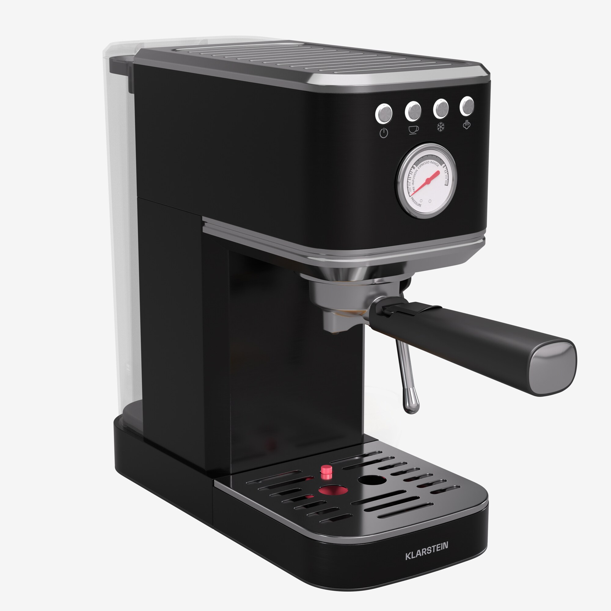 SteelPresso Slim Espressomaschine | Siebtr&auml;ger | inkl. Zubeh&ouml;r Schwarz - Bild 1