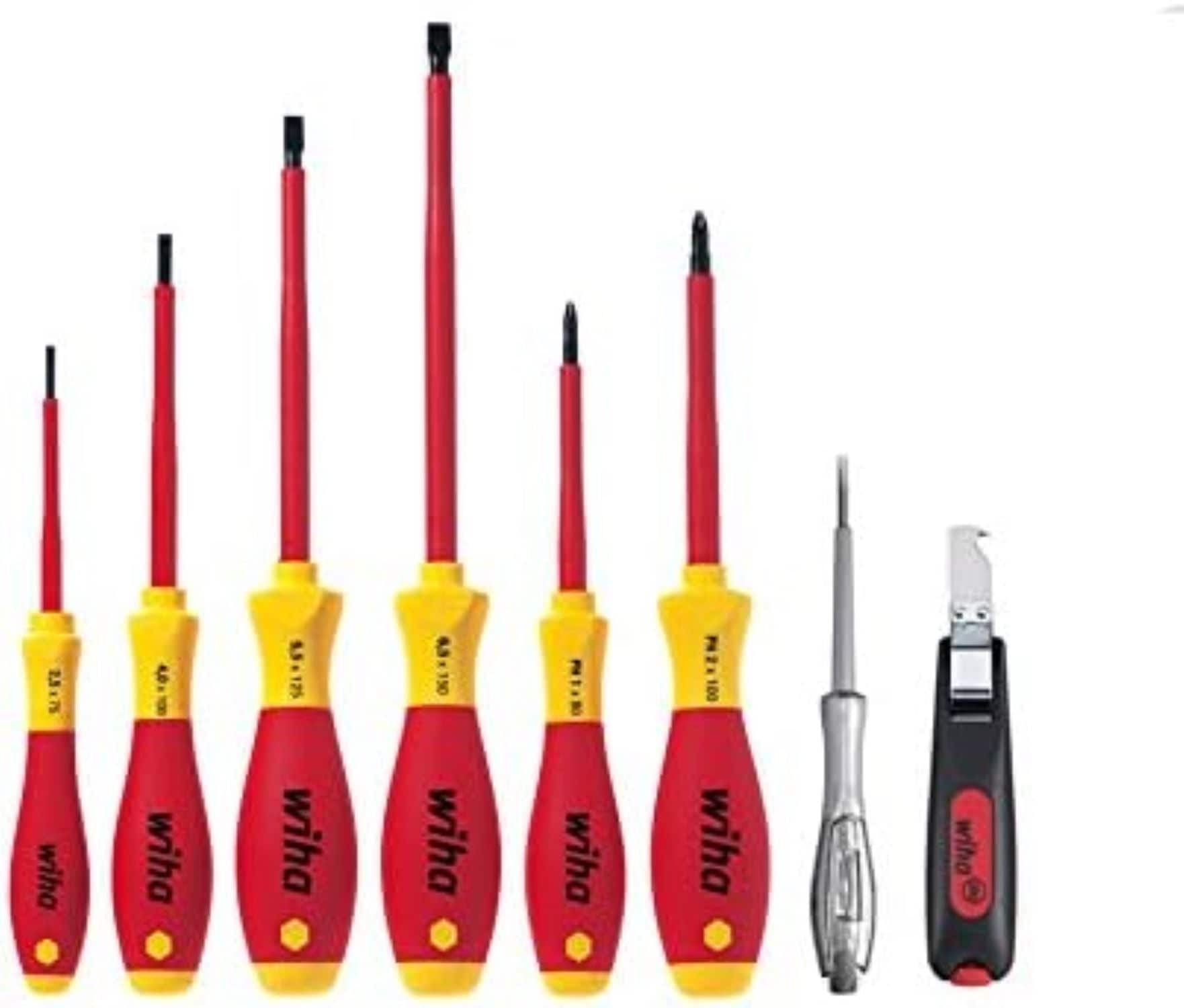 Wiha VDE Schraubendrehersatz + Messer 8 tlg. 29897 