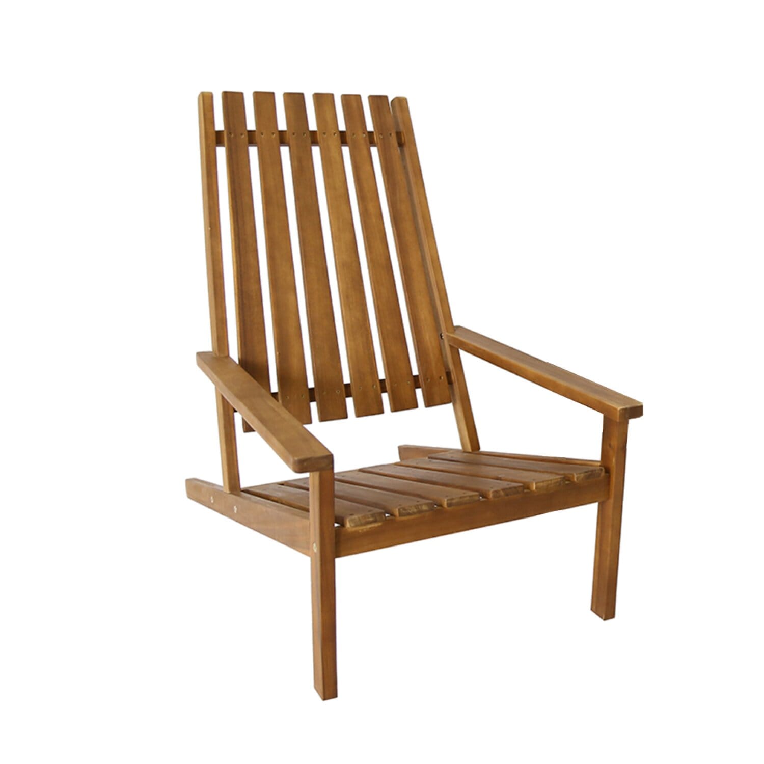 HC Garten & Freizeit Liegestuhl Adirondack aus Akazie inkl. Kissenauflage 