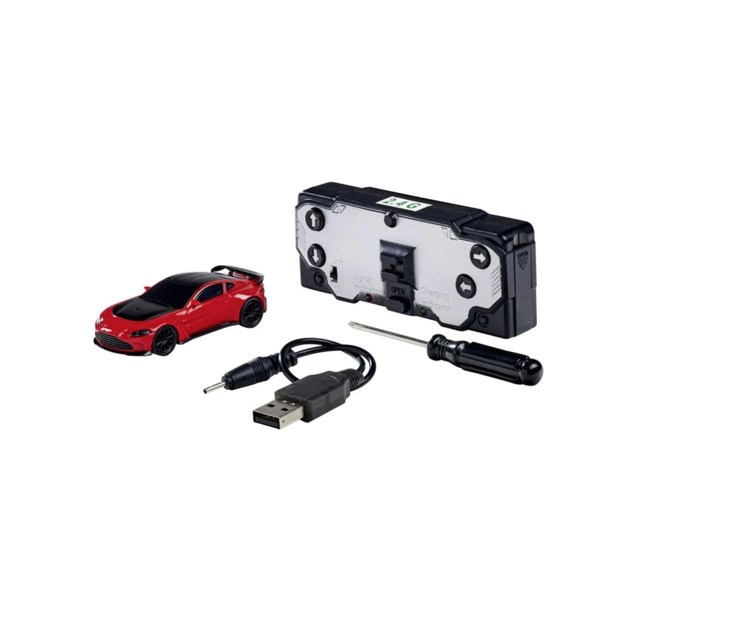 Carson 1:60 Nano Racer Aston Martin V12 Vantage rot 