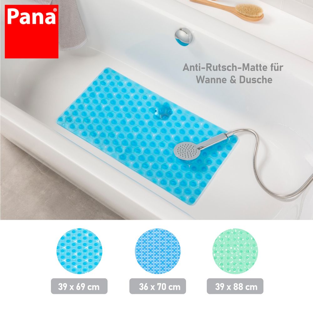 PANA® Antirutschmatten • Badewannenmatte mit Saugnäpfen