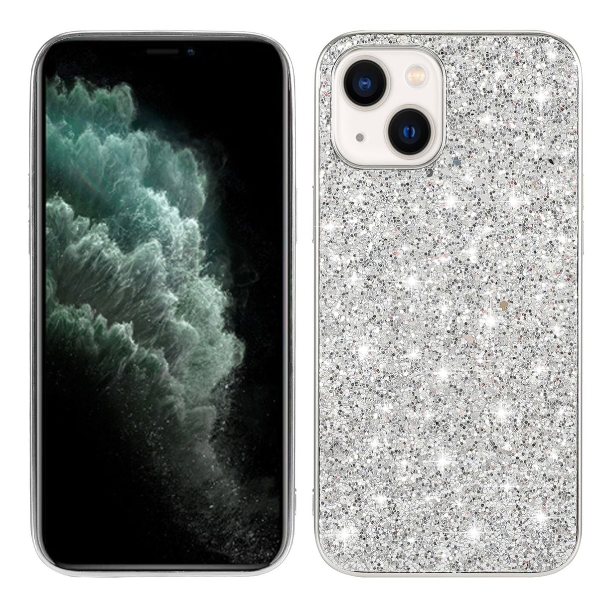 Schutz Handy H&uuml;lle f&uuml;r Apple iPhone 15 Plus Case Cover Glitzer Bumper Etuis Neu - Bild 1