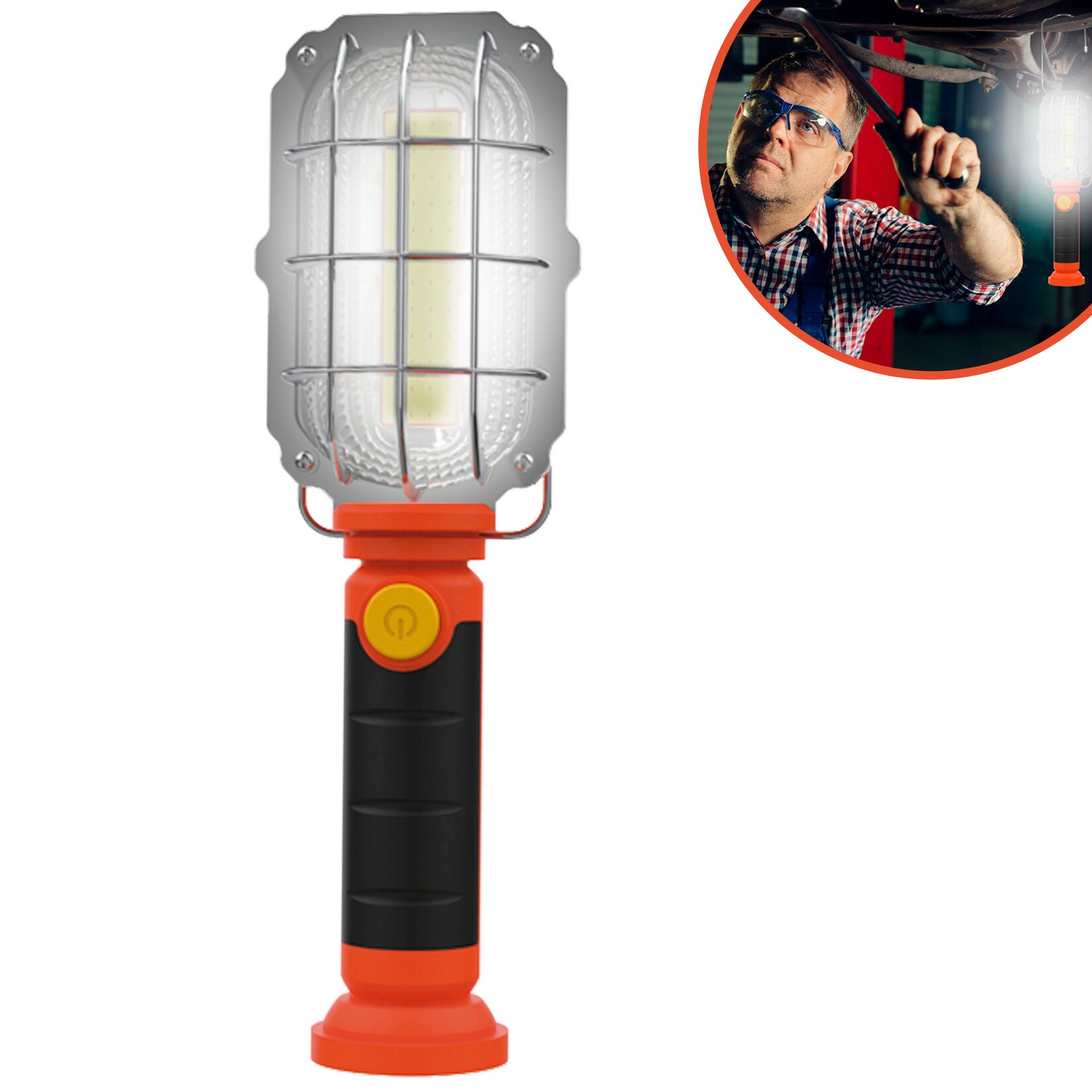 ® LED Taschenlampe - Akku KFZ Handlampe mit Magnet Do it all light
