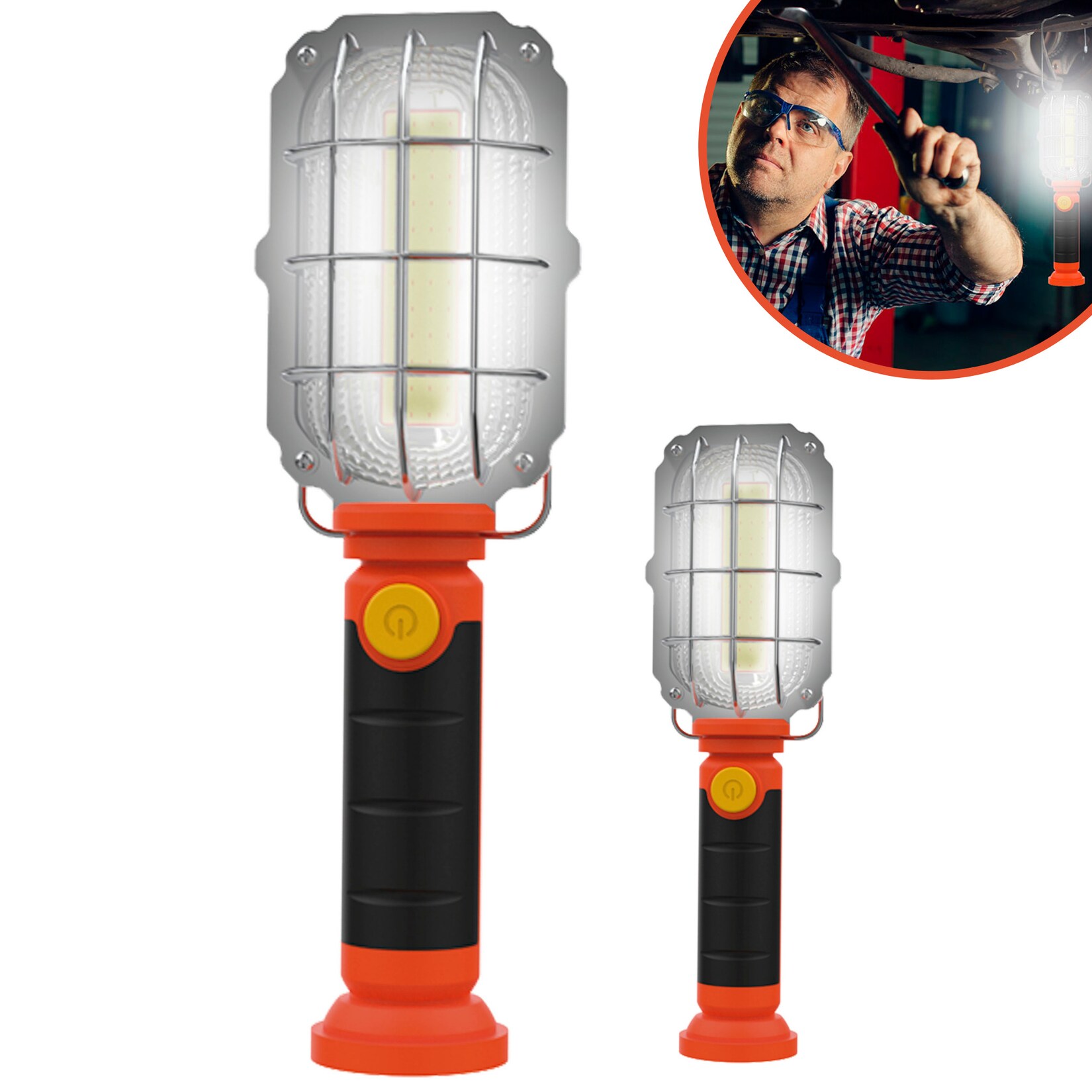 ® LED Taschenlampe - Akku KFZ Handlampe mit Magnet Do it all light