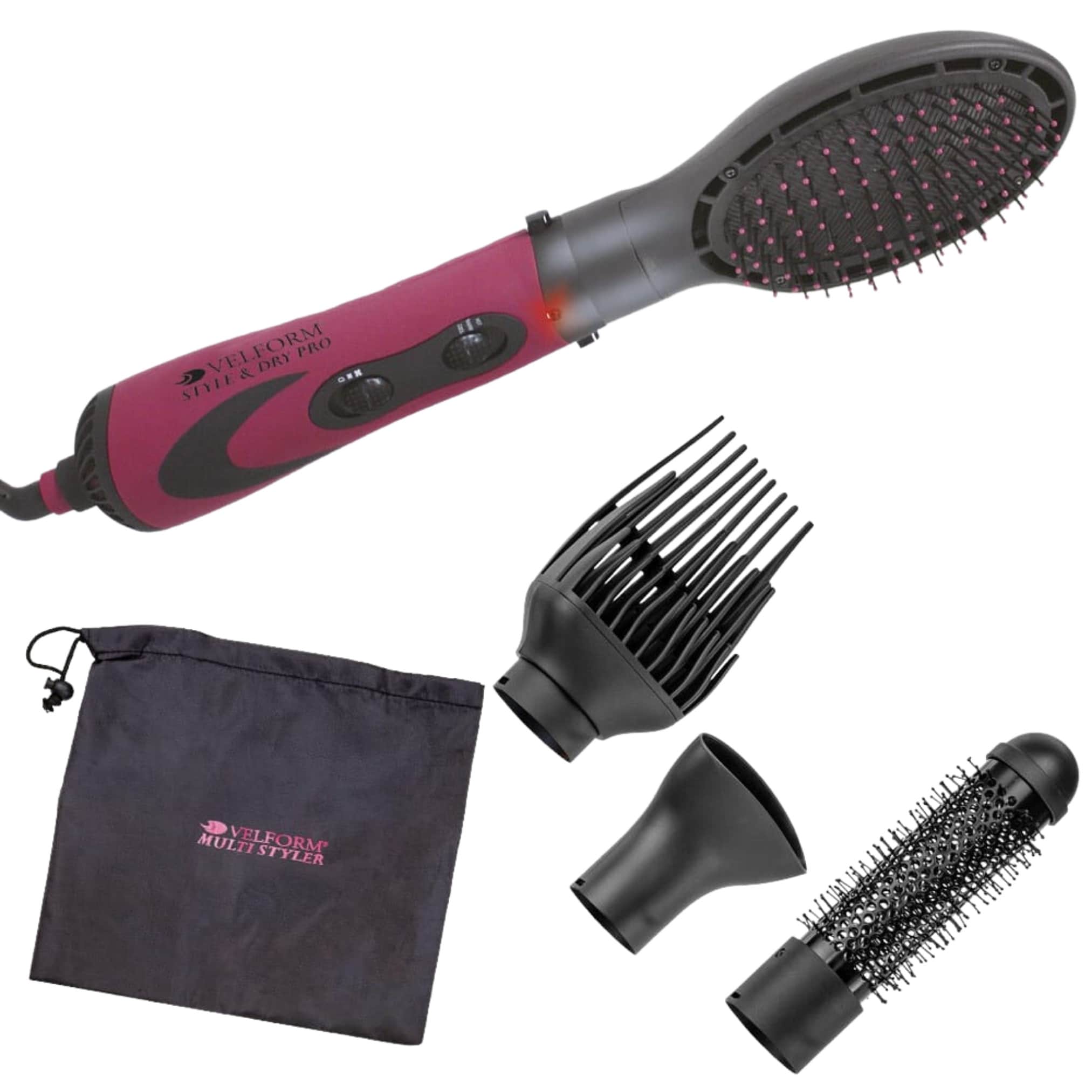 Velform&reg; Warmluftb&uuml;rste - Haartrockner mit Ionen Technologie Style & Dry Pro 