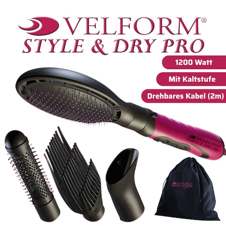 Velform® Warmluftbürste - Haartrockner mit Ionen Technologie Style & Dry  Pro bei Marktkauf online bestellen