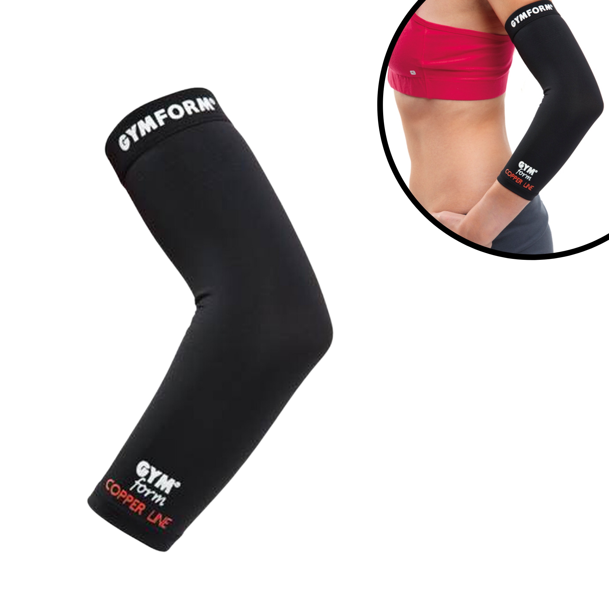 Gymform&reg; Bandage Kompression - Ellenbogenbandage - Tennisarm Copper Line Ellenbogen 