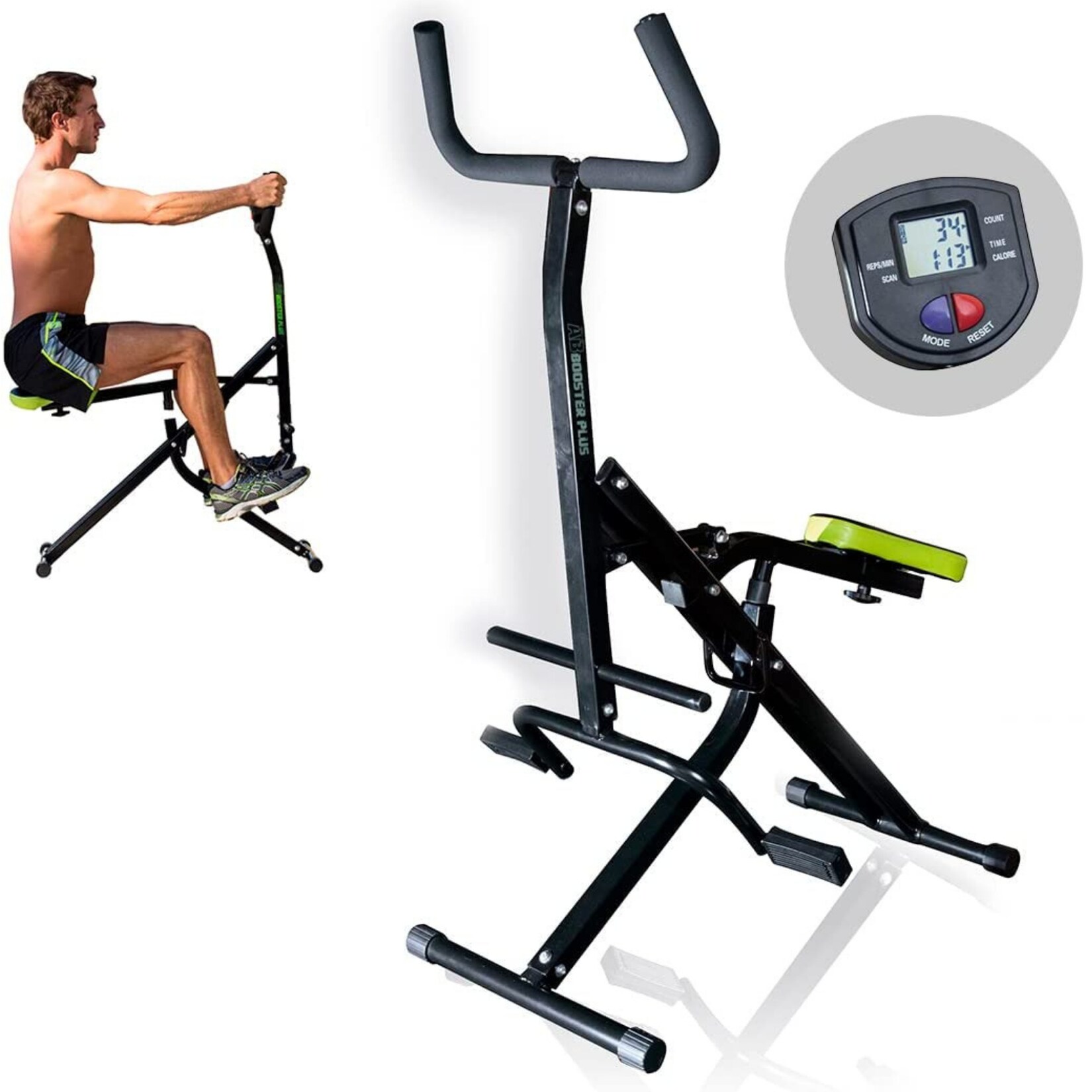 ® Fitnessgerät für Zuhause klappbar - Trainingsgerät Ab Booster Plus