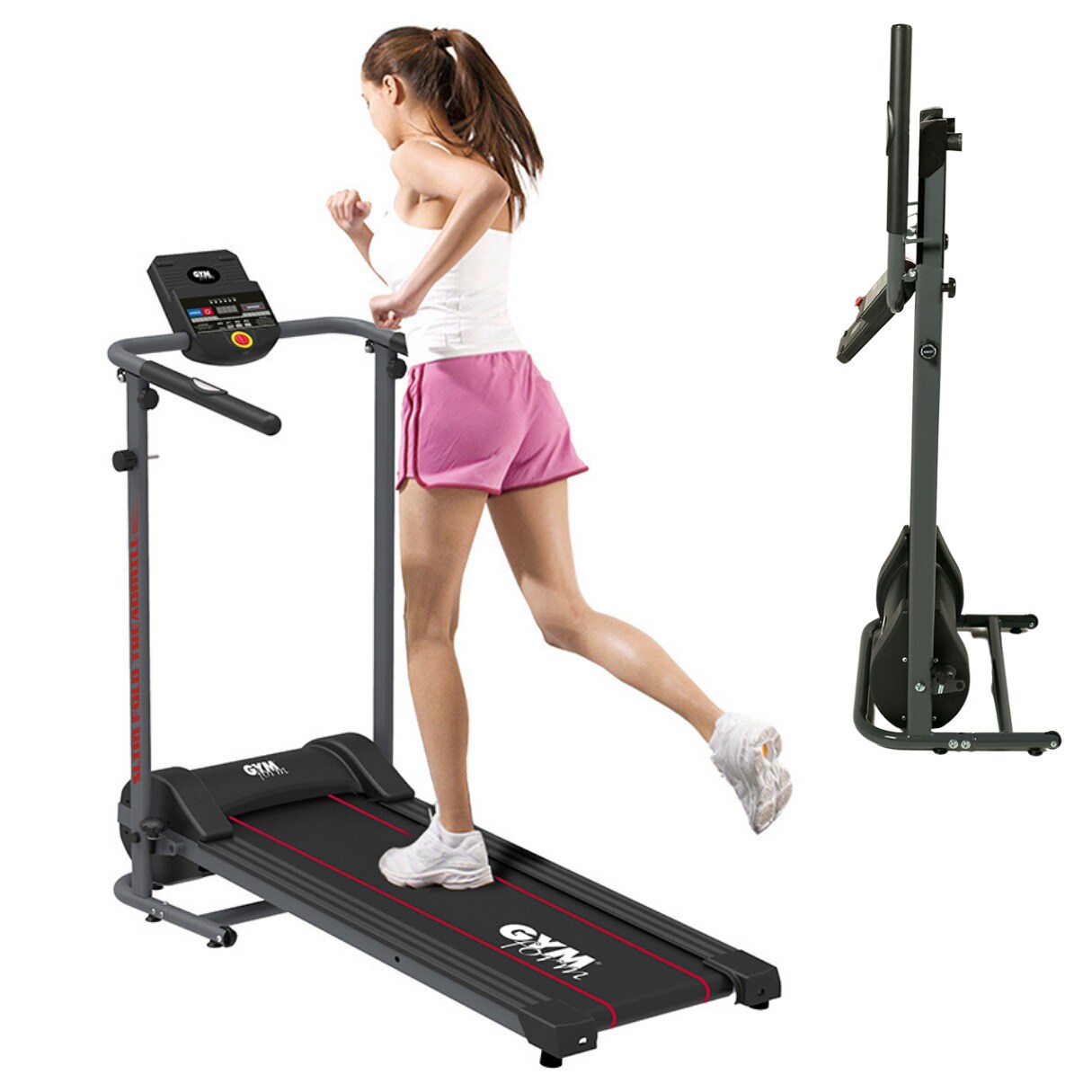 Gymform&reg; Laufband f&uuml;r Zuhause klappbar bis 6 km/h Slim Fold Treadmill 
