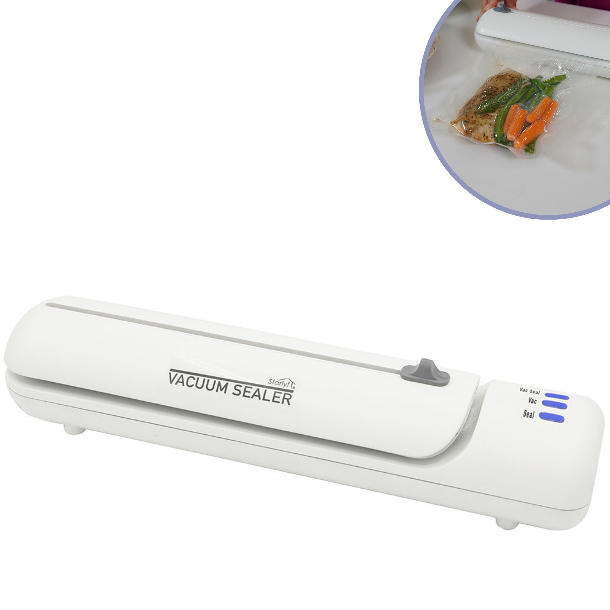 Starlyf&reg; Vakuumierger&auml;t inkl. 20 Beutel & Rezepte - Vakuumierer Vacuum Sealer 