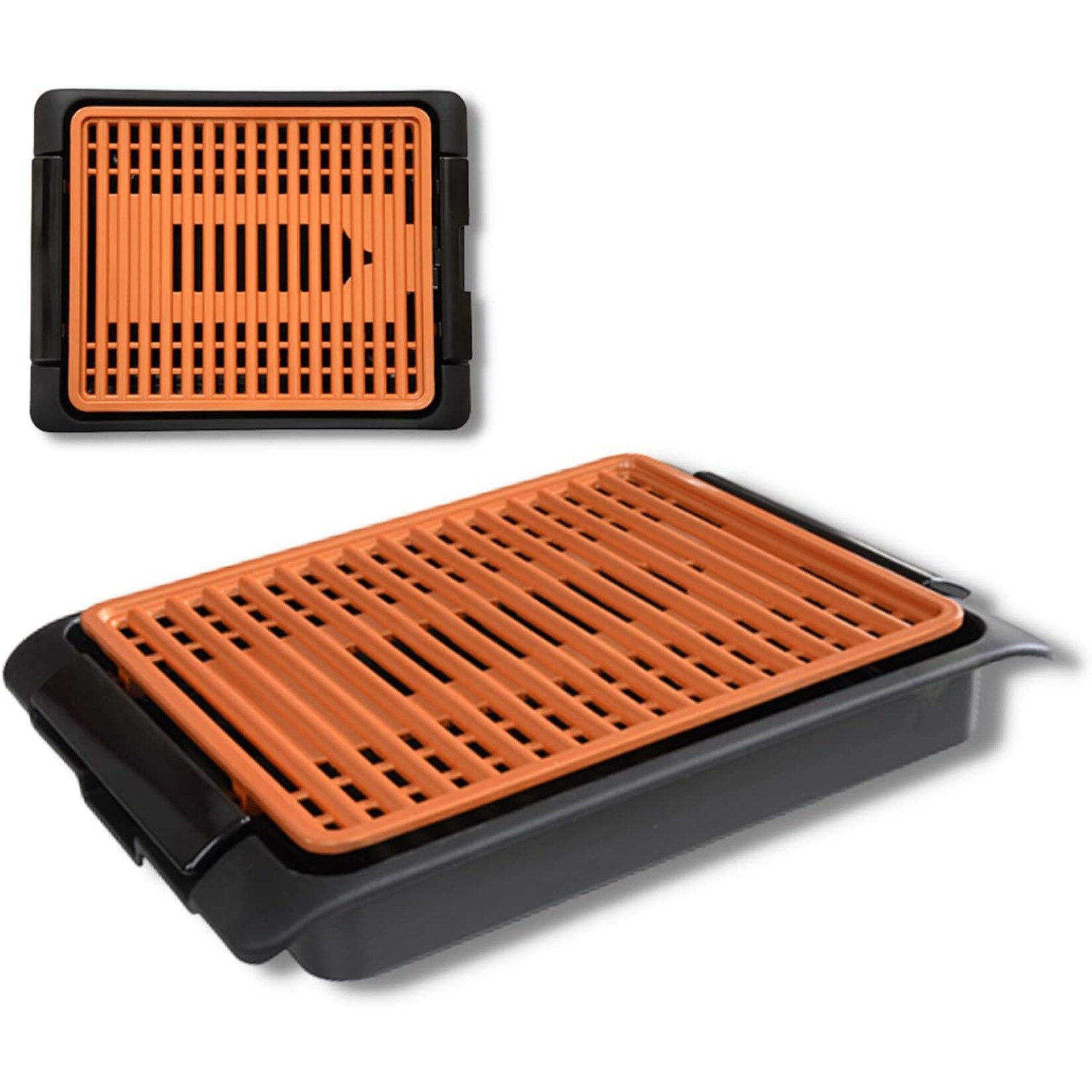 ® elektrischer Tischgrill - Elektrogrill - regelbares Thermostat Smokefree Copper Grill