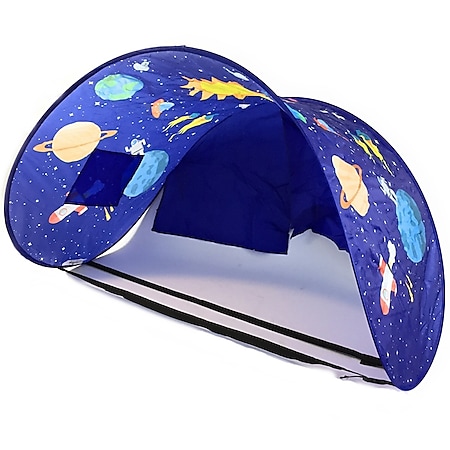Sleepfun Tent® Betthimmel Pop up Zelt - Betttunnel Planet Party 