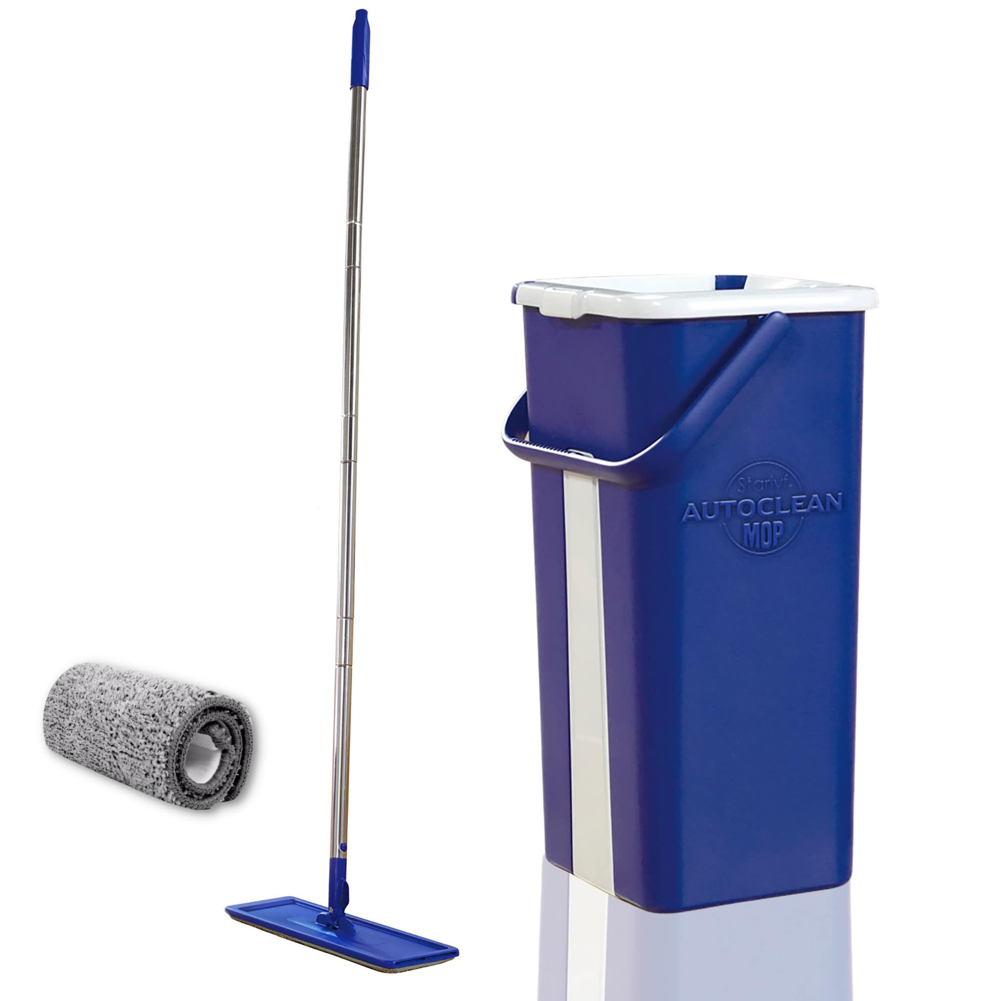 Starlyf&reg; Bodenwischer Set, Wischsystem selbstreinigend, Doppelkammereimer Autoclean Mop 