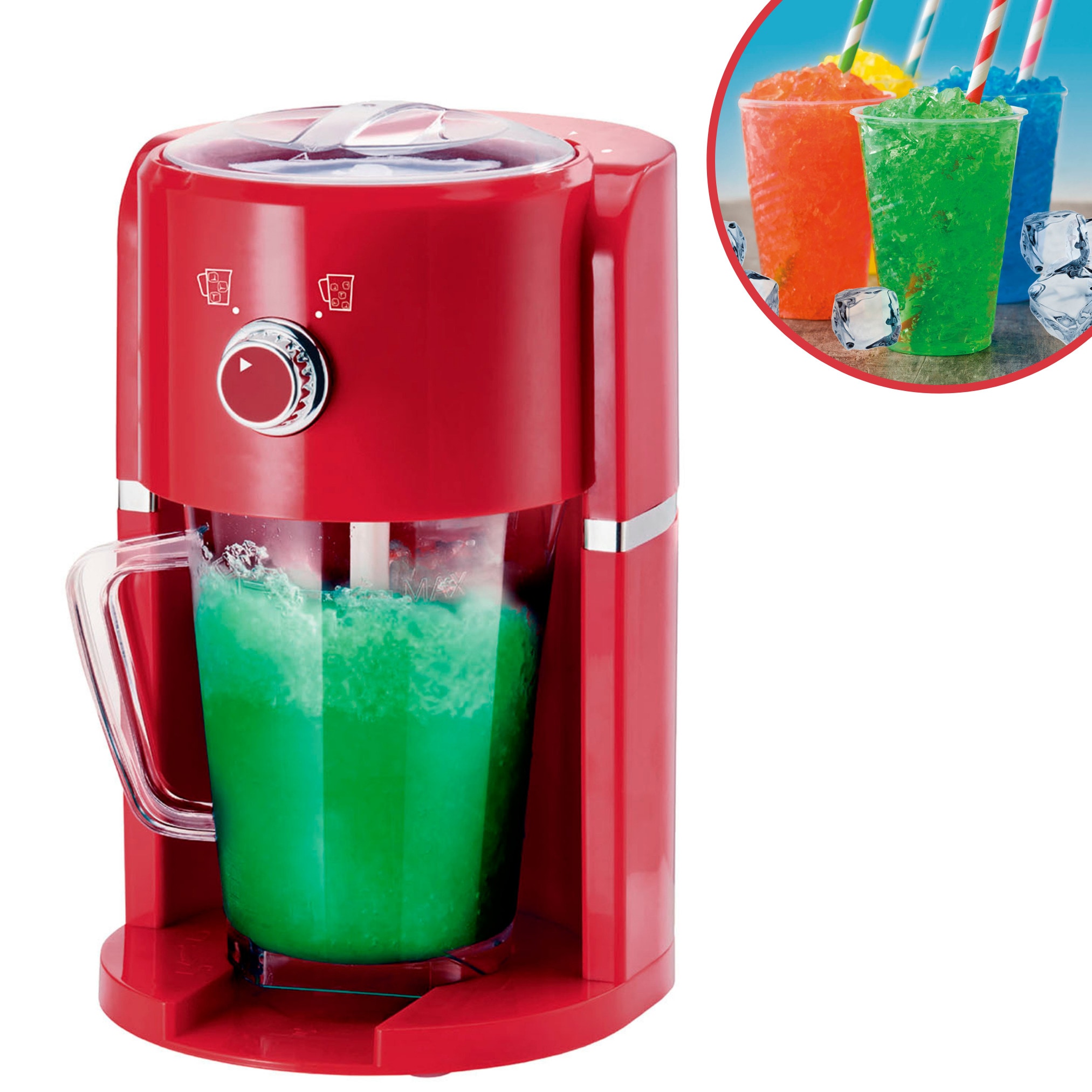Best Direct&reg; Slush Eis Maschine - Eiscrusher - 2 Modi -Retro Design Chef O Matic Frozen Drinks 