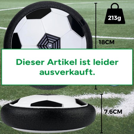 Schwebender Luftkissen-Indoor-Fußball, Möbelschutz, Farb-LEDs, 2er-Set