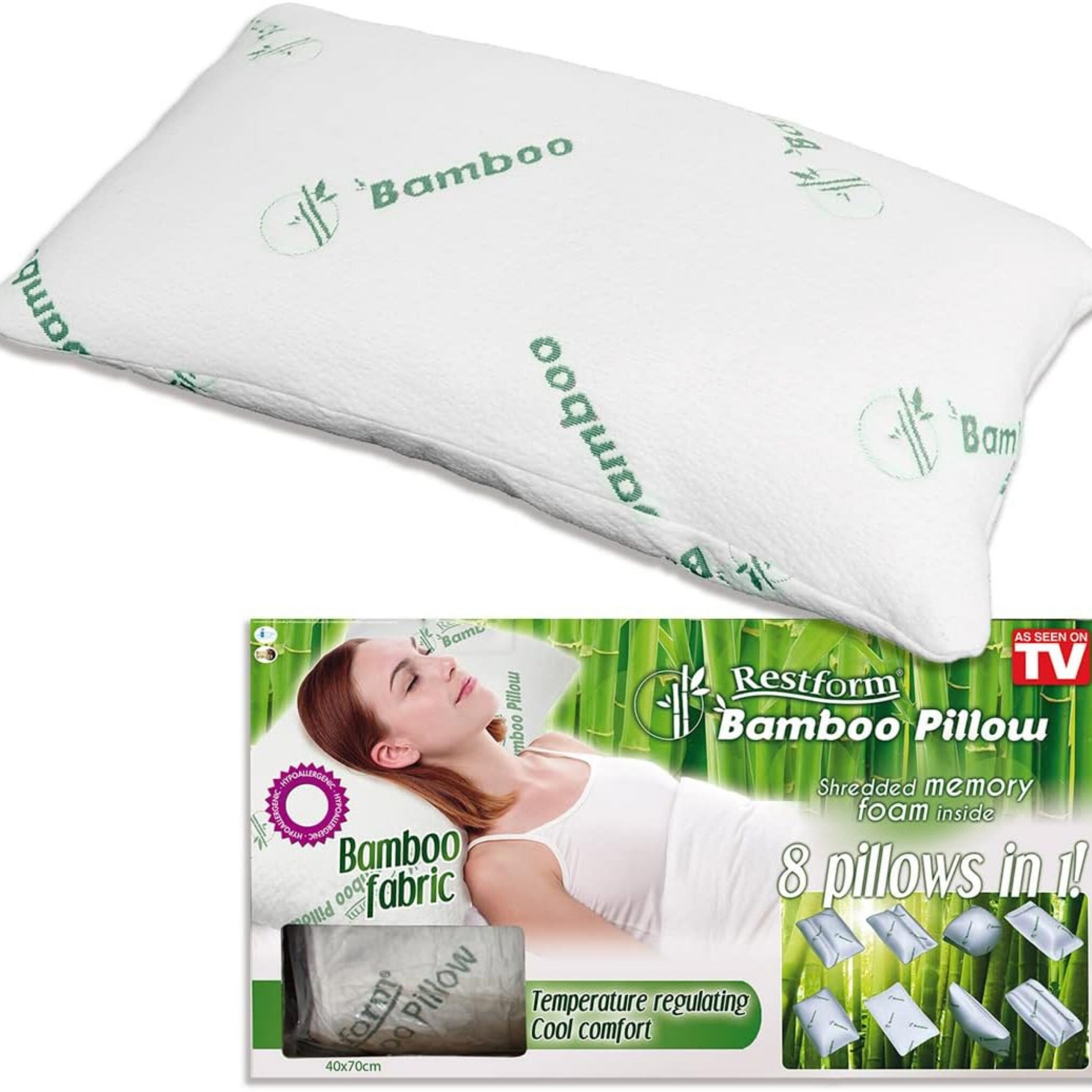 Restform Kopfkissen mit Bambus - fr Allergiker geeignet Bamboo Pillow bei  Marktkauf online bestellen