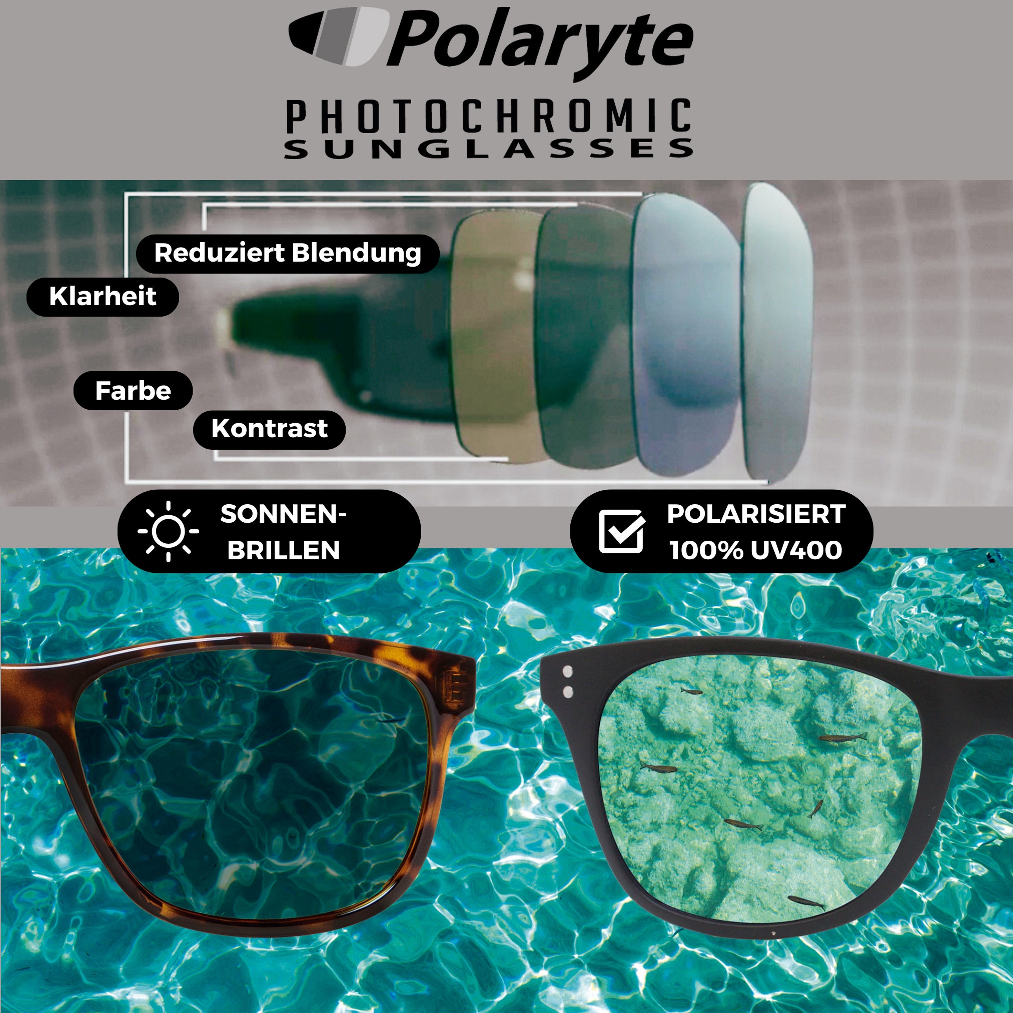 Best Direct® polarisierte Sonnenbrille UV 400 für Damen und Herren 