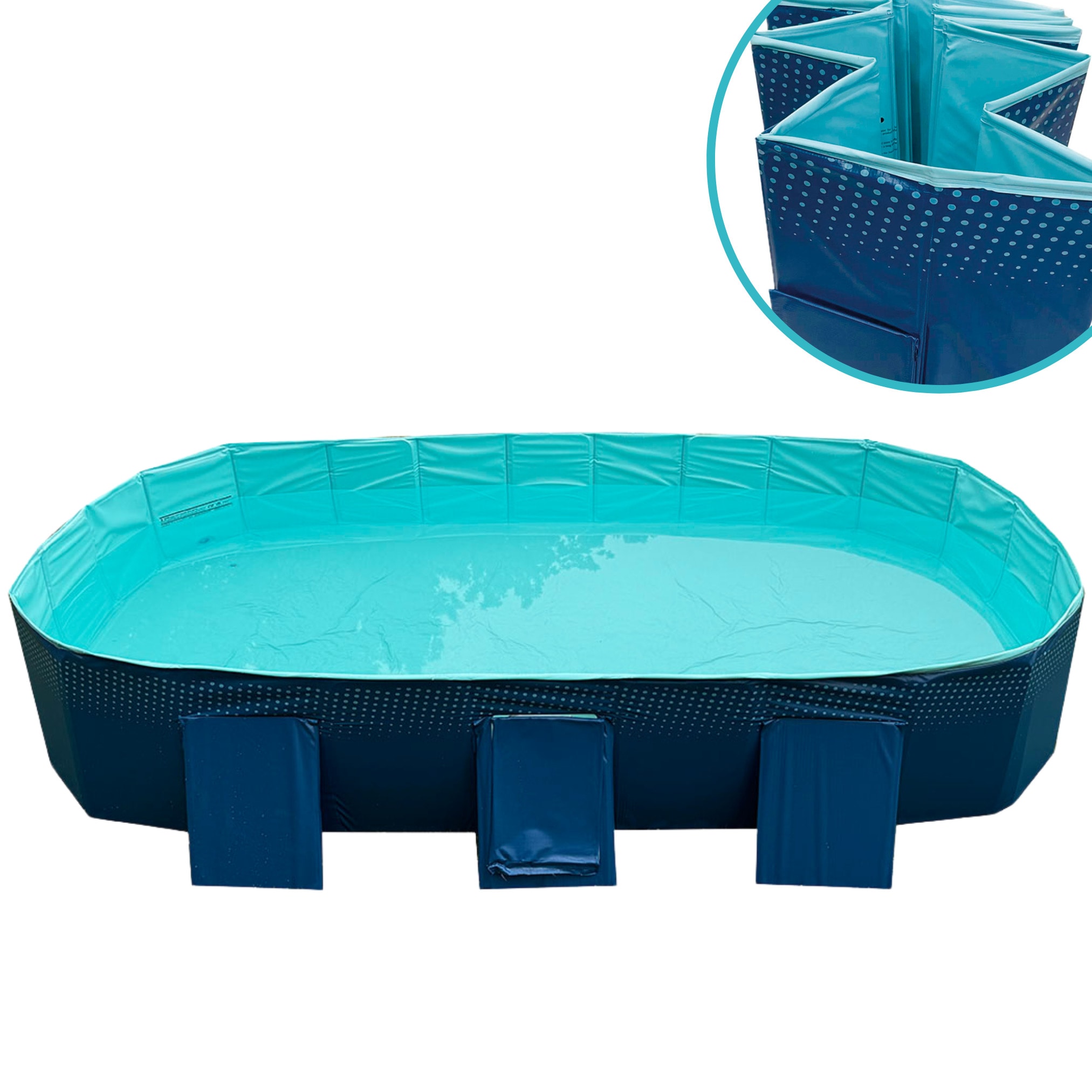 Starlyf&reg; Planschbecken, faltbarer Pool ohne Aufblasen, langlebig & robust Foldable Pool 