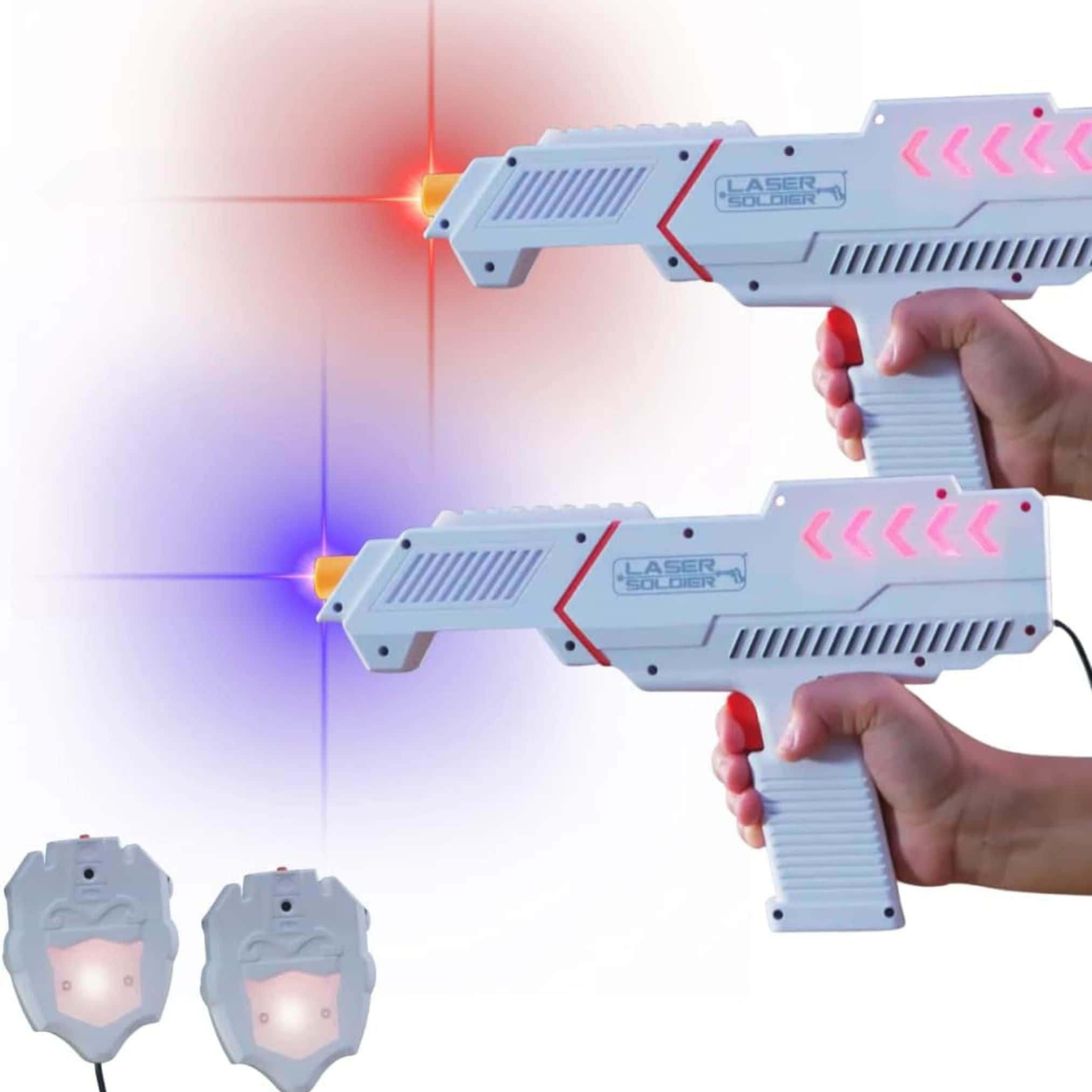 Best Direct&reg; Laserpistolen Set - Lasertag & Weste Laser Soldier Blaster 